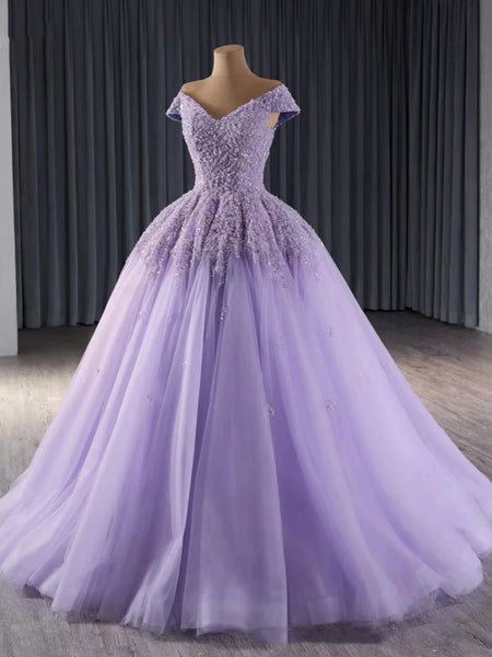 Shiny Off Shoulder Purple Sequins Long Prom Dresses, Off the Shoulder Formal Dresses, Purple Evening Dresses with Sequins Top SP3046