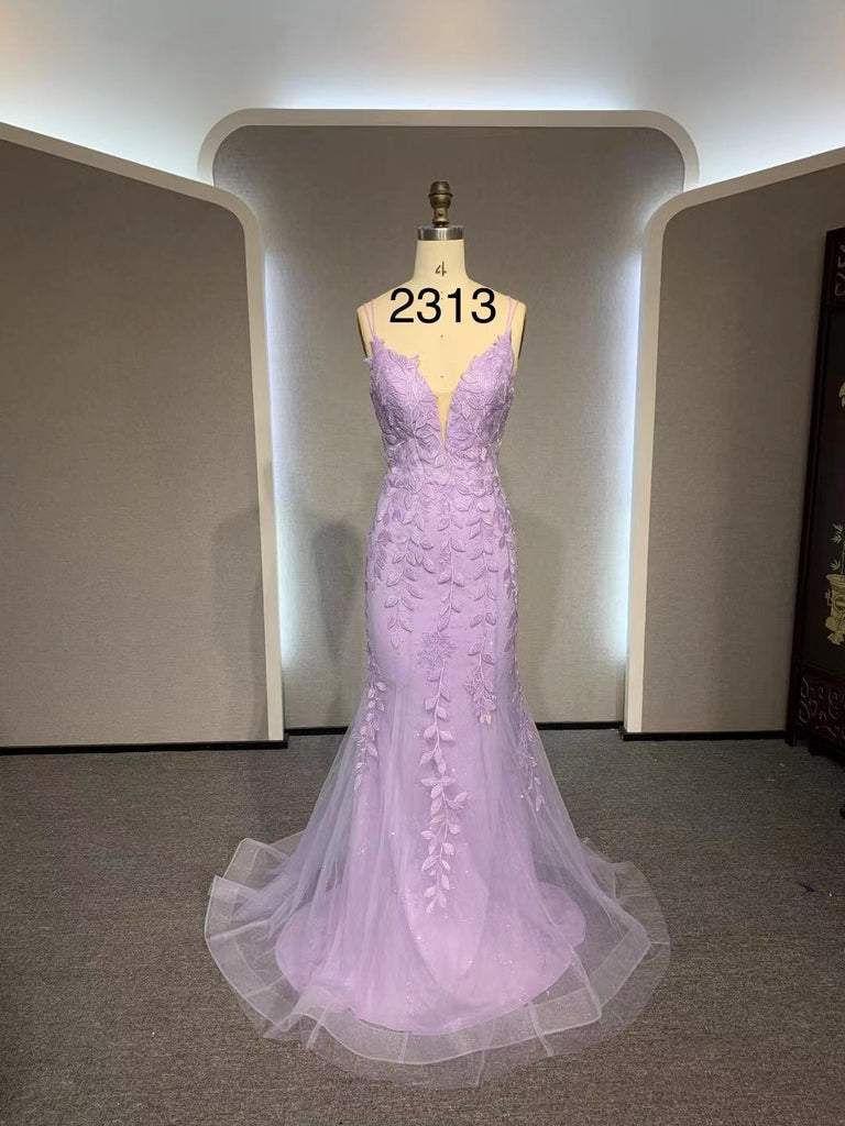 Wholesale Purple Mermaid Dresses-2313