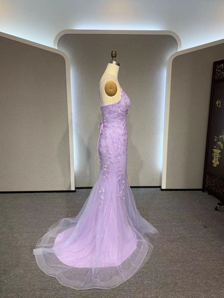 Wholesale Purple Mermaid Dresses-2313
