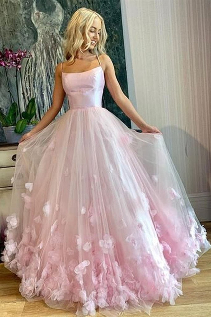 pink dress with flowers ball gown dress pink Pink Flowers Sweetheart Ball Gown Formal Dresses, Pink Long Sweet 16 D