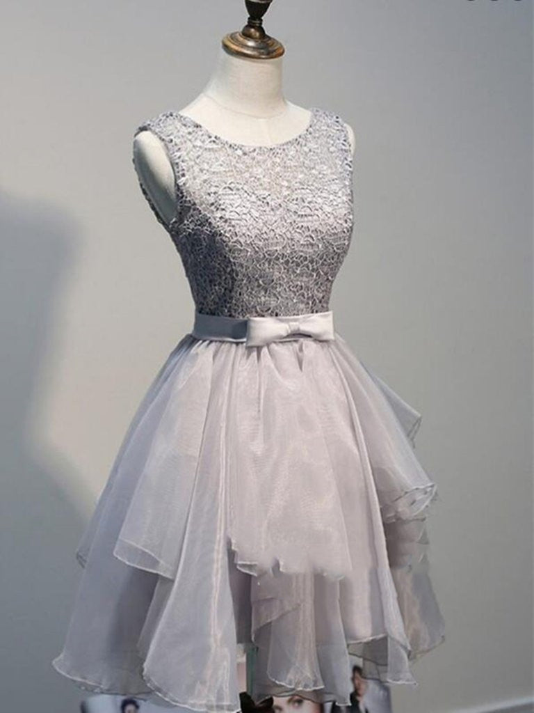 A Line Round Neck Sleeveless Short Prom Dresses, Homecoming Dress, Gra Shiny Party A Line Round Neck Sleeveless Short Prom Dresses, Homecoming Dress, Gra Shiny Party