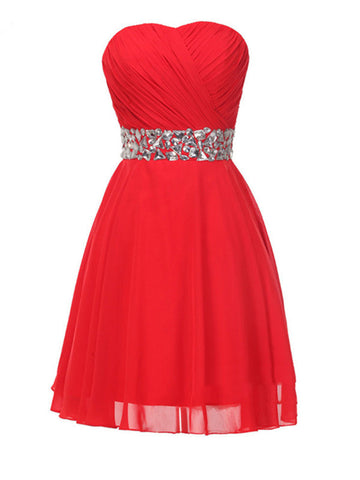 A Line Short Red Prom Dresses,Short Red Graduation Dresses,Short Red Homecoming Dress