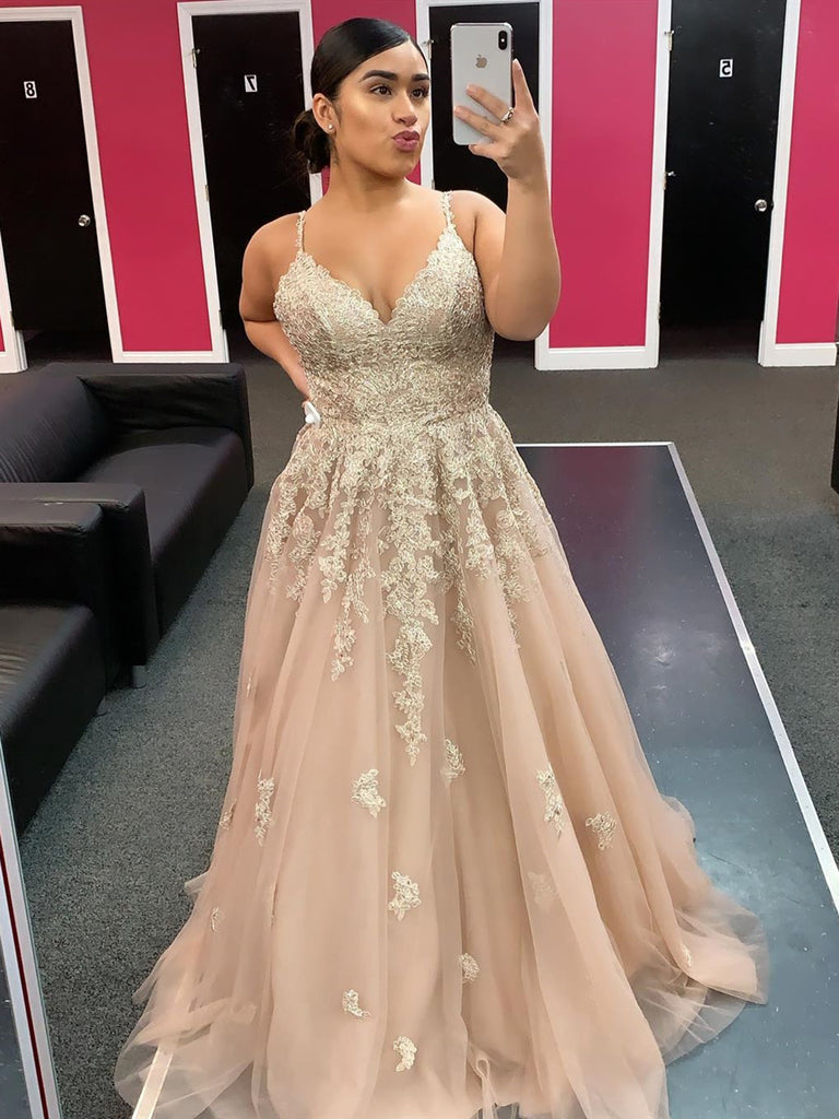 Champagne Macys Dresses Lace Formal Long Champagne Long Prom Party Dress Lace Sleeveless Champagne Macys Dresses Lace Formal Long Champagne Long Prom Party Dress Lace Sleeveless