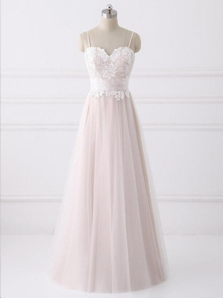 A Line Sweetheart Neck Backless Lace Pink Prom Dresses, Backless Pink Formal Dresses, Pink Graduation Dresses, Evening Dresses