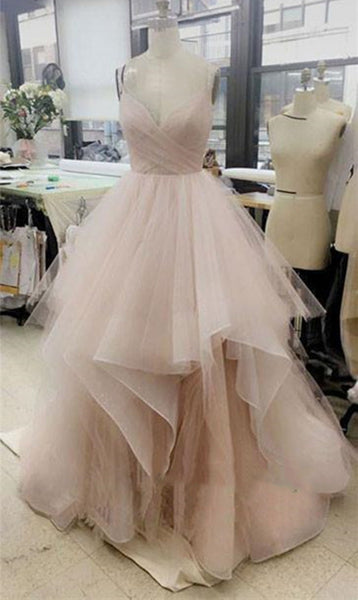 Custom Made Champagne Prom Dress, White Prom Dress, Pink Prom Dress, Champagne\White\Pink Wedding Dress, Champagne\White\Pink Formal Dress