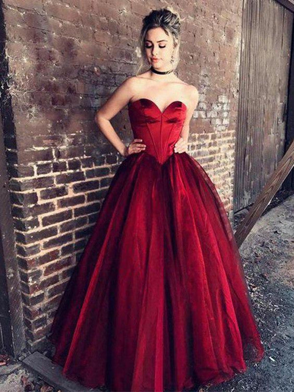 Custom Made Sweetheart Neck Purple/Red Prom Gown, Purple/Red Prom Dres – Shiny Party