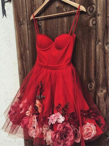 maroon floral prom dress Flower Embellished Burgundy Sequin Mermaid Prom Dress