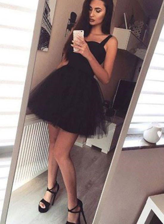 Cute Sweetheart Neck Short Pink/Black Prom Dress with Straps, Short Pi Shiny Party Cute Sweetheart Neck Short Pink/Black Prom Dress with Straps, Short Pi Shiny Party