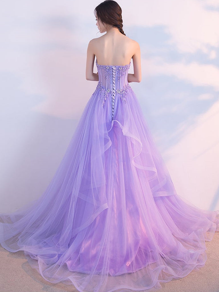 Classy Elegant Women Purple Dress & Gowns