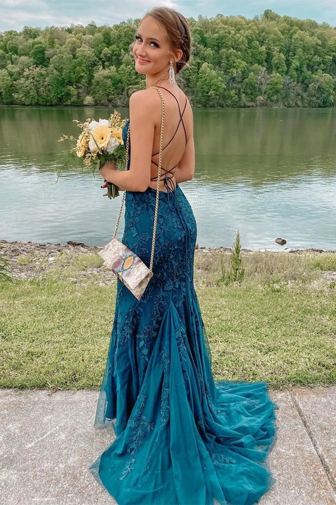 Marvelous Teal Blue Color Pleated Gown