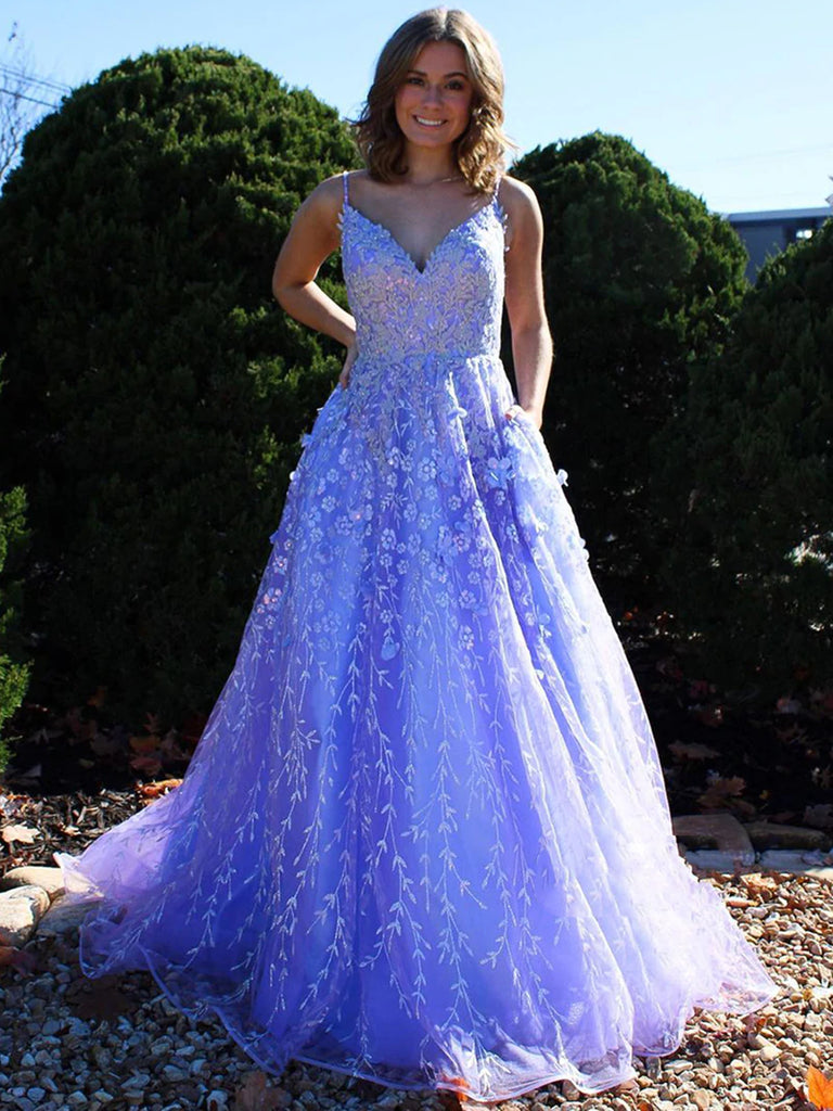 Customizable Blue Lace Gorgeous Evening Gowns With Long Sleeves, V Neck,  And 3D Beaded Appliques Perfect For Prom, Parties, Or Celebrities From  Dressvip, $162.32 | DHgate.Com