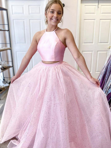 Pink Prom Dresses Tagged "halter neck prom dress" Shiny Party Pink Prom Dresses Tagged "halter neck prom dress" Shiny Party