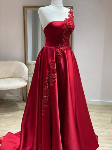 Burgundy/Maroon Prom Dresses Tagged "one shoulder prom dress" Shiny Party Burgundy/Maroon Prom Dresses Tagged "one shoulder prom dress" Shiny Party