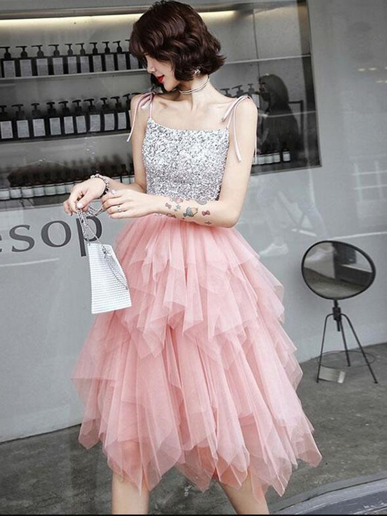 pink tulle short dress Life Of The Party Tulle Dress - Hot Pink