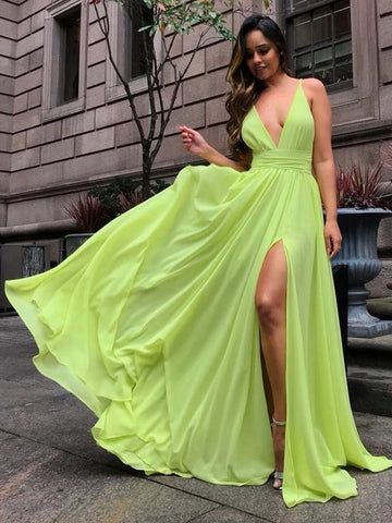 lime green and yellow bridesmaid dresses Floral One Shoulder Lime Green Long Chiffon Bridesmaid Dress