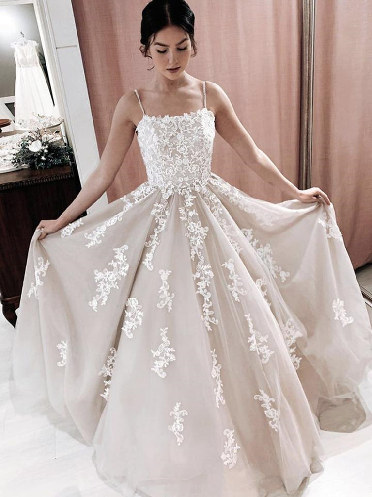 Stylish Light Champagne Lace Long Prom Dresses, Champagne Lace Formal Shiny Party Stylish Light Champagne Lace Long Prom Dresses, Champagne Lace Formal Shiny Party