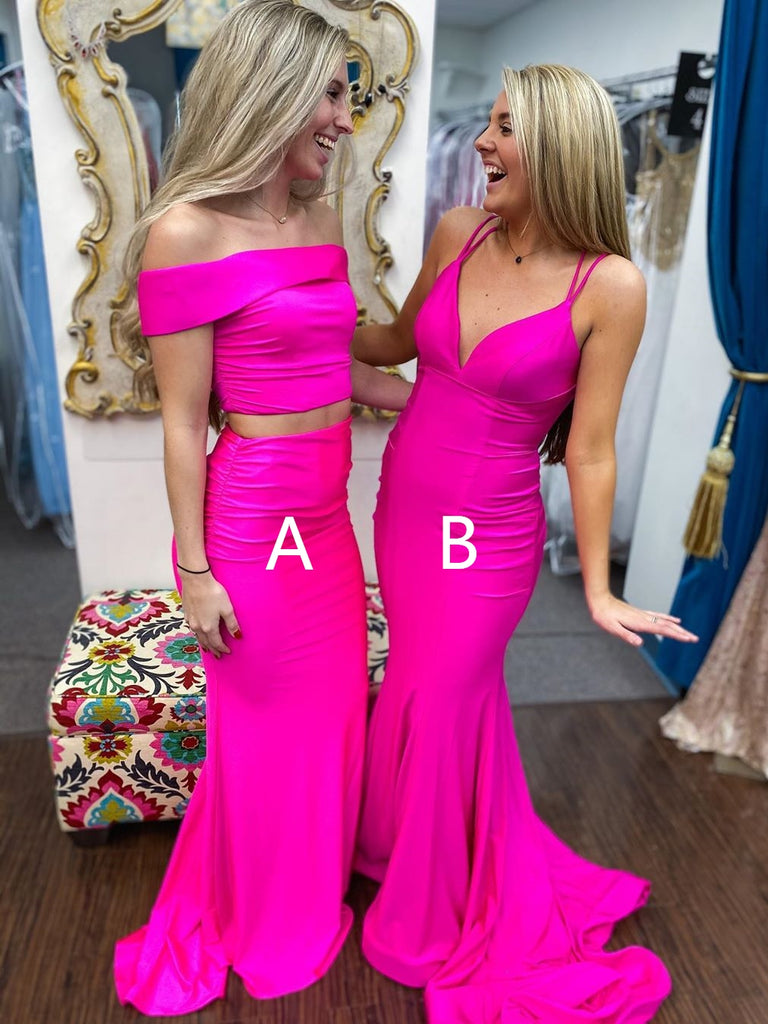 Style PS23223 Portia and Scarlett Size 6 Prom Hot Pink Side Slit Dress on  Queenly
