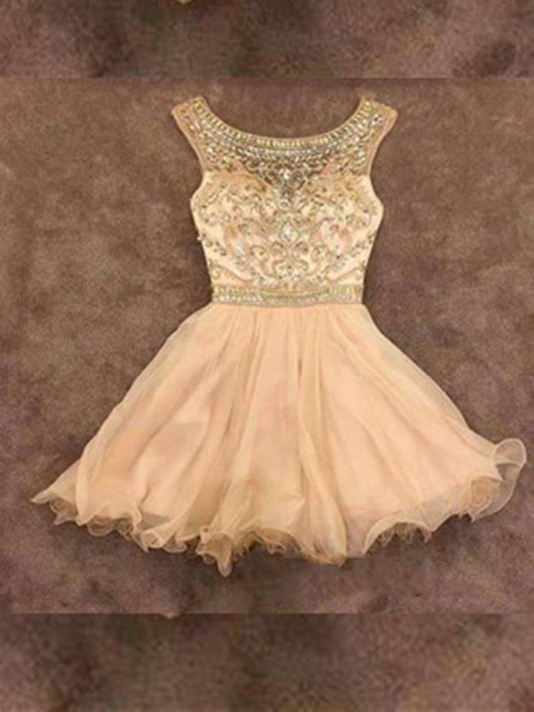 A Line Round Neck Short Prom Dresses, Short Homecoming Dress, Graduati Shiny Party A Line Round Neck Short Prom Dresses, Short Homecoming Dress, Graduati Shiny Party