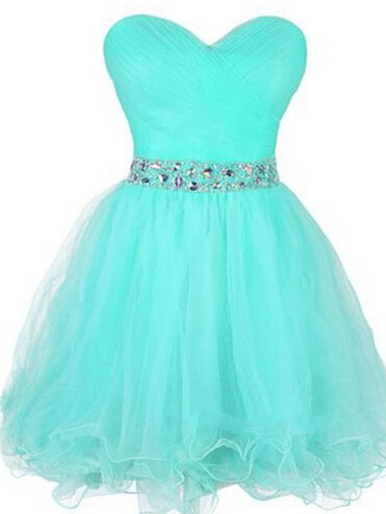 Sweetheart Neck Short Prom Dress, Short Homecoming Dress, Short Gradua – Shiny Party