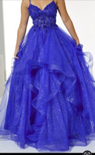 Wholesale Royal Blue Beaded Prom Dresses