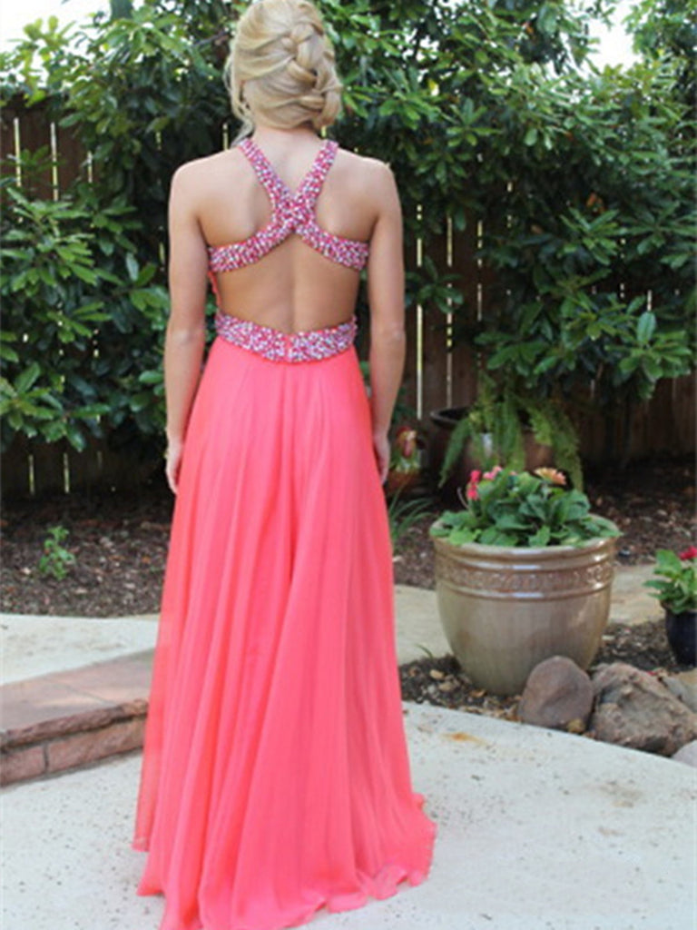 A Line Round Neckline Backless Prom Dresses 2015, Formal Dresses 2015, Evening Dresses 2015 A Line Round Neckline Backless Prom Dresses 2015, Formal Dresses 2015, Evening Dresses 2015